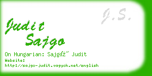 judit sajgo business card